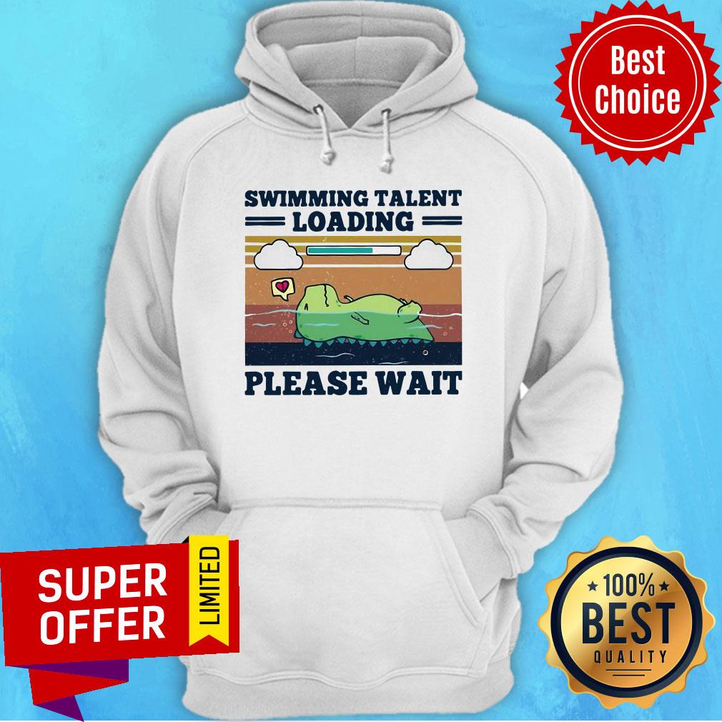 Awesome Swimming Talent Loading Please Wait Vintage Retro Shirt - Image 2