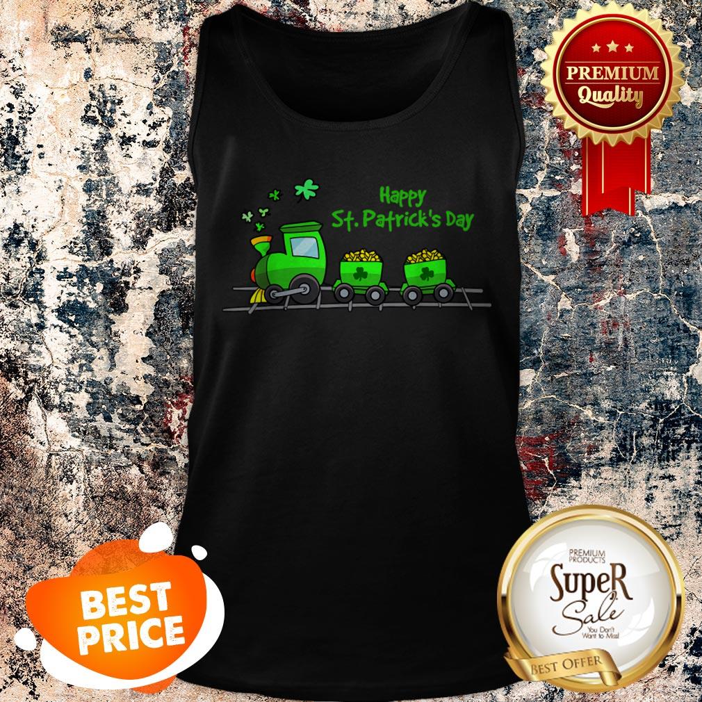 Nice Irish St Patricks Day Holiday Train Boys & Girls Shirt - Image 2