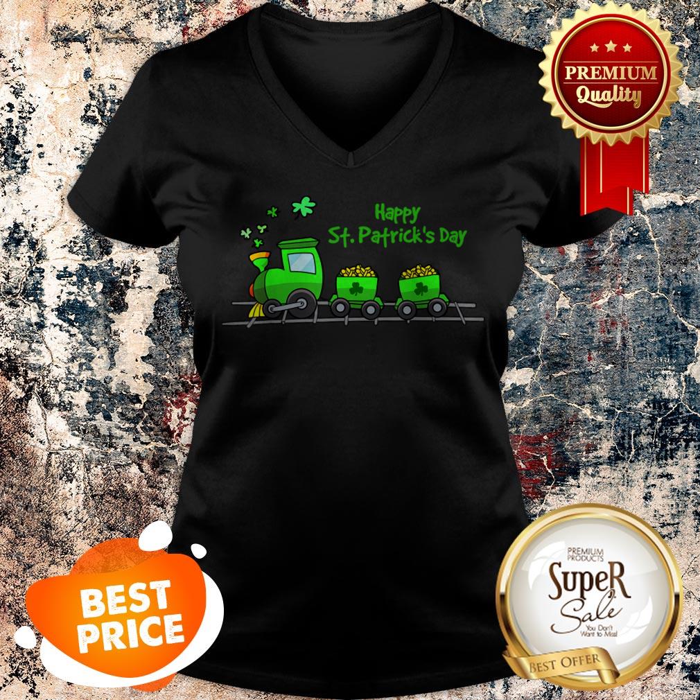 Nice Irish St Patricks Day Holiday Train Boys & Girls Shirt - Image 3