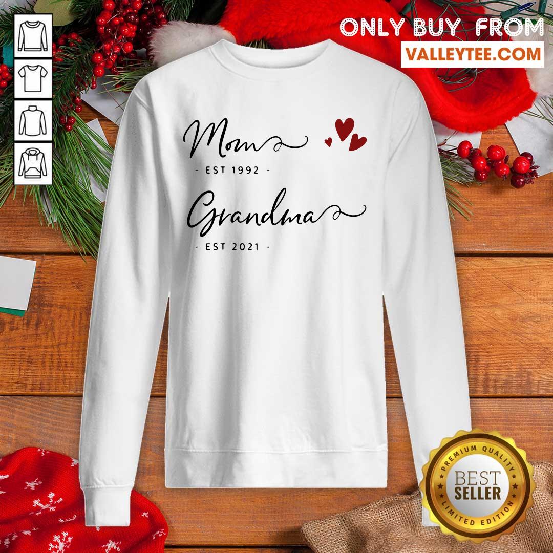 Mom Est 1992 Grandma Est 2021 Shirt - Image 5