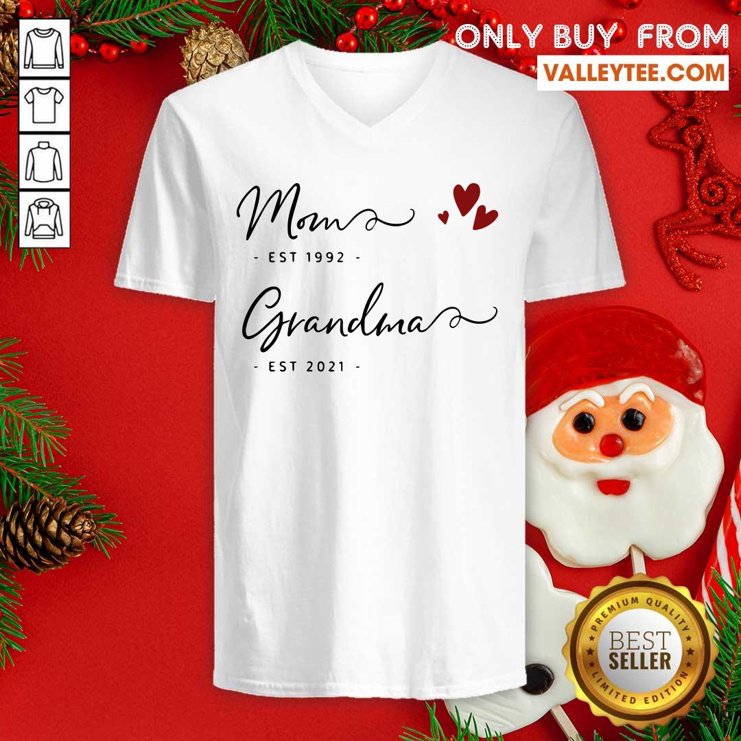Mom Est 1992 Grandma Est 2021 Shirt - Image 3