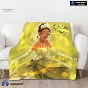 Alternative view of Official Disney Tiana Princess The Princess And The Frog Blanket Fleece Customized Blanket
