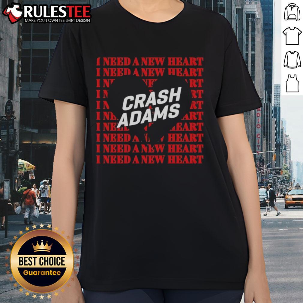 Official Crash Adams I Need A New Heart T-Shirt - Image 3