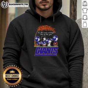 Alternative view of Nice Peanuts It's The Most Wonderful Time Of The Year New York Giants Football T-Shirt