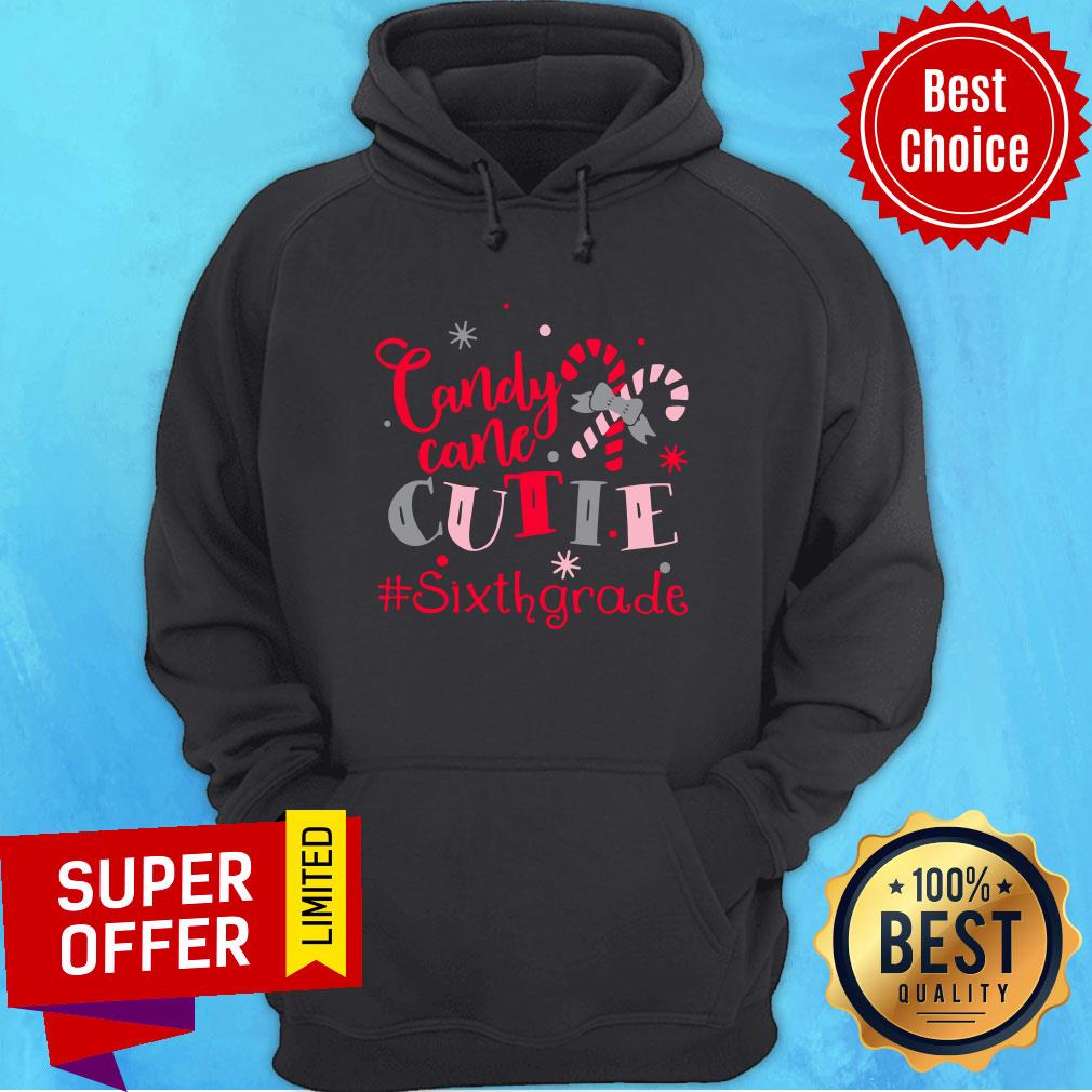 Awesome Candy Cane Cutie Sixth Grade Christmas Shirt - Image 2