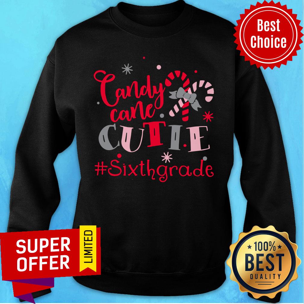 Awesome Candy Cane Cutie Sixth Grade Christmas Shirt - Image 5