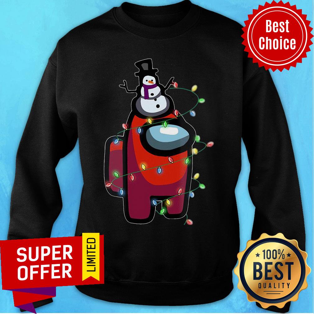 Awesome Christmas Santa Among Us Character Shirt - Image 5