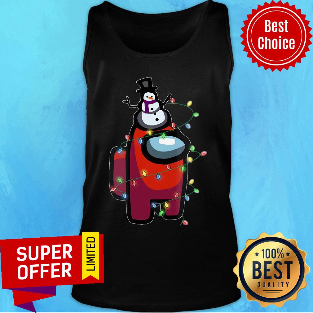 Awesome Christmas Santa Among Us Character Shirt - Image 4