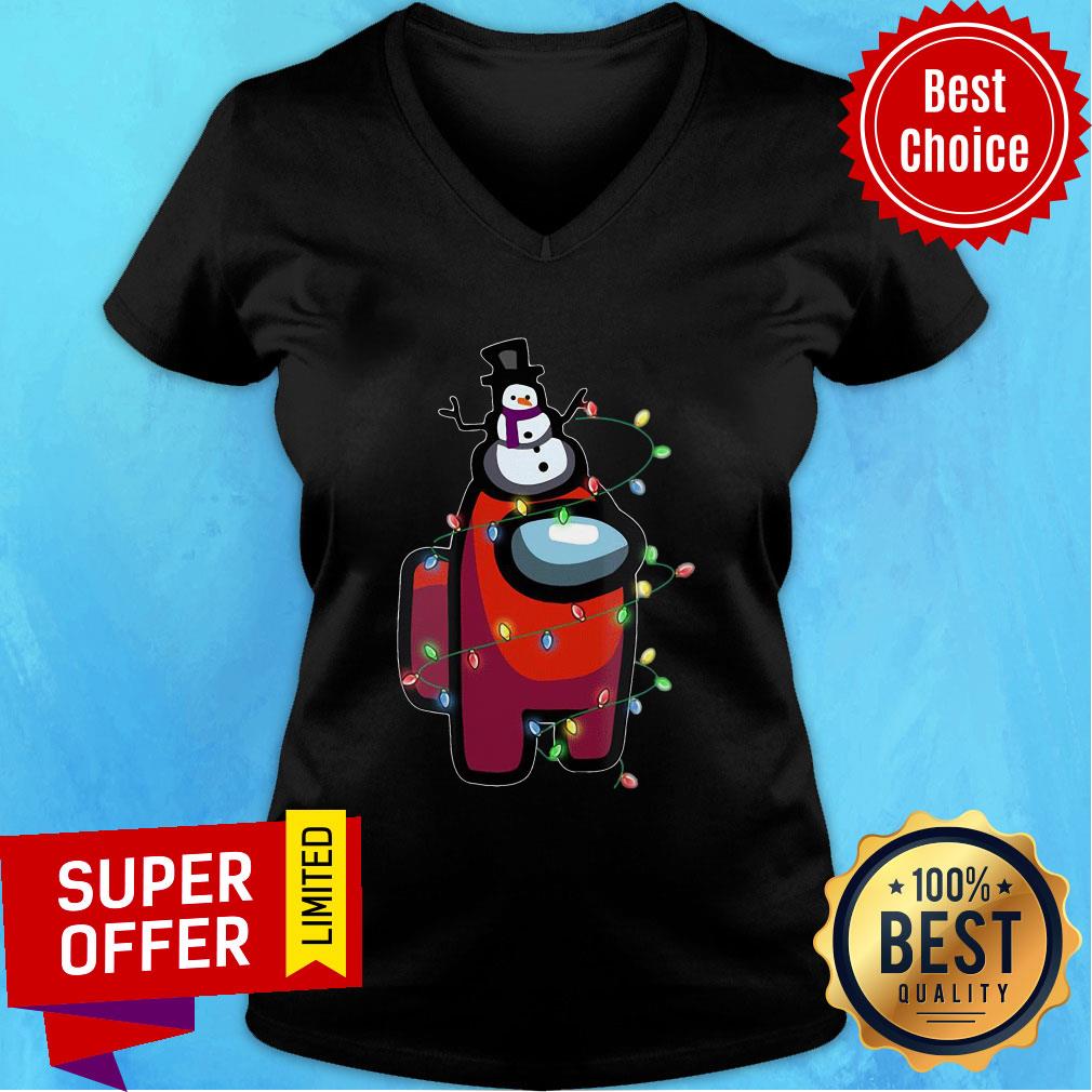 Awesome Christmas Santa Among Us Character Shirt - Image 3