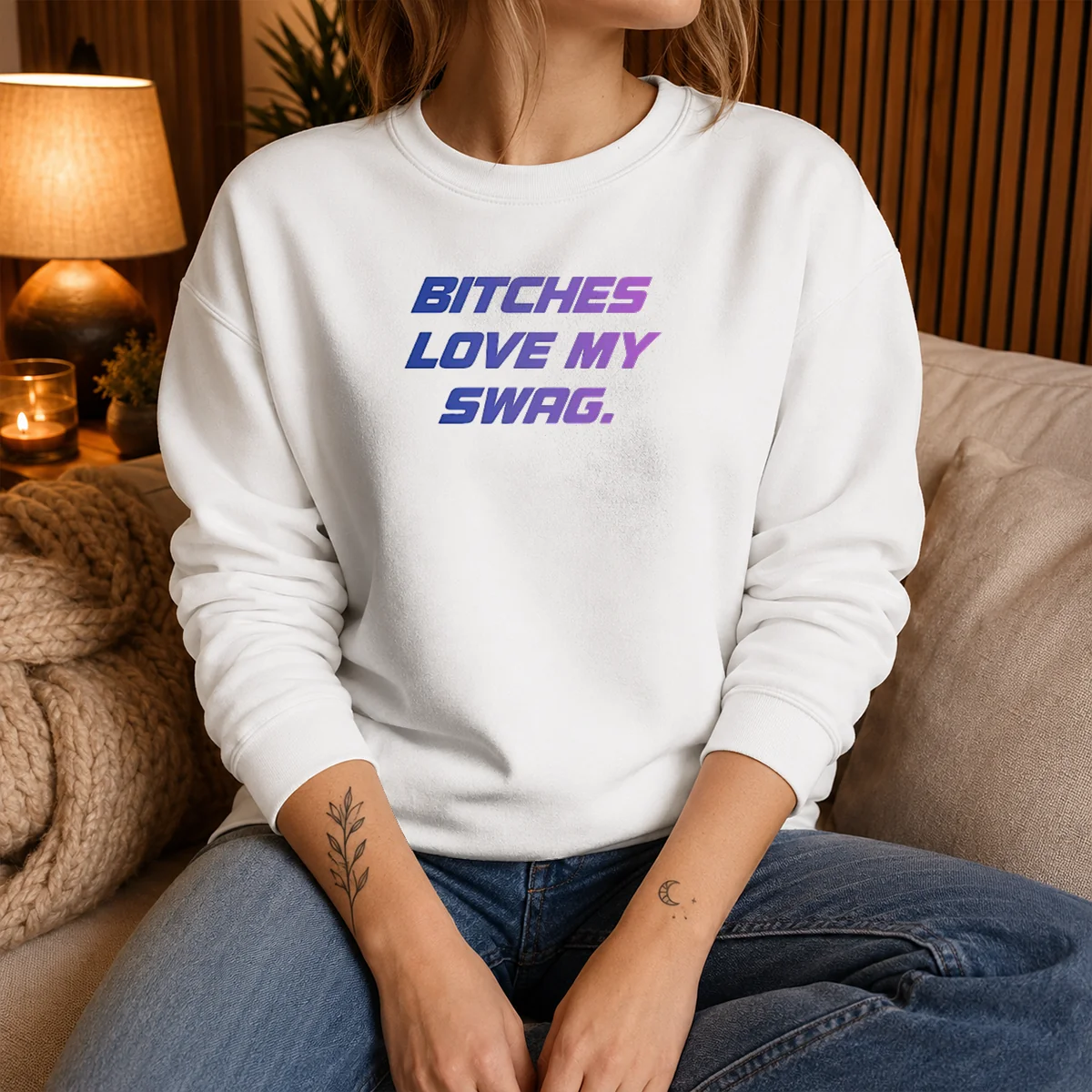 Top Bitches Love My Swag Funny Quote Slang Shirt - Image 5
