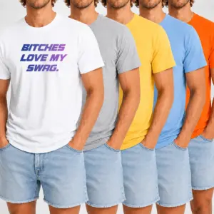 Alternative view of Top Bitches Love My Swag Funny Quote Slang Shirt