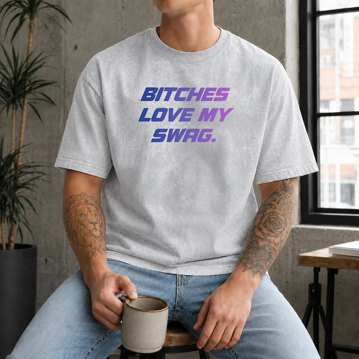 Top Bitches Love My Swag Funny Quote Slang Shirt - Image 9