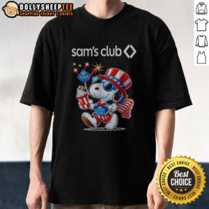 Top Snoopy X Sam's Club Fourth Of July American 250 Years 1776 2026 Fireworks Shirt