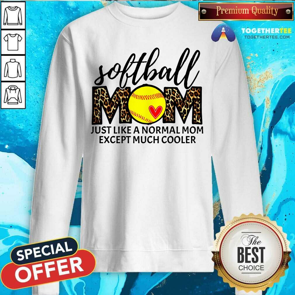 Softball Mom Except Much Cooler Leopard Shirt - Image 2