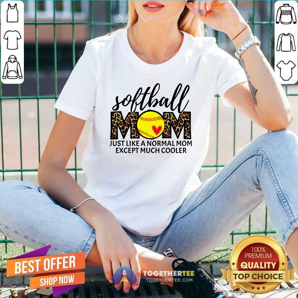 Softball Mom Except Much Cooler Leopard Shirt - Image 3