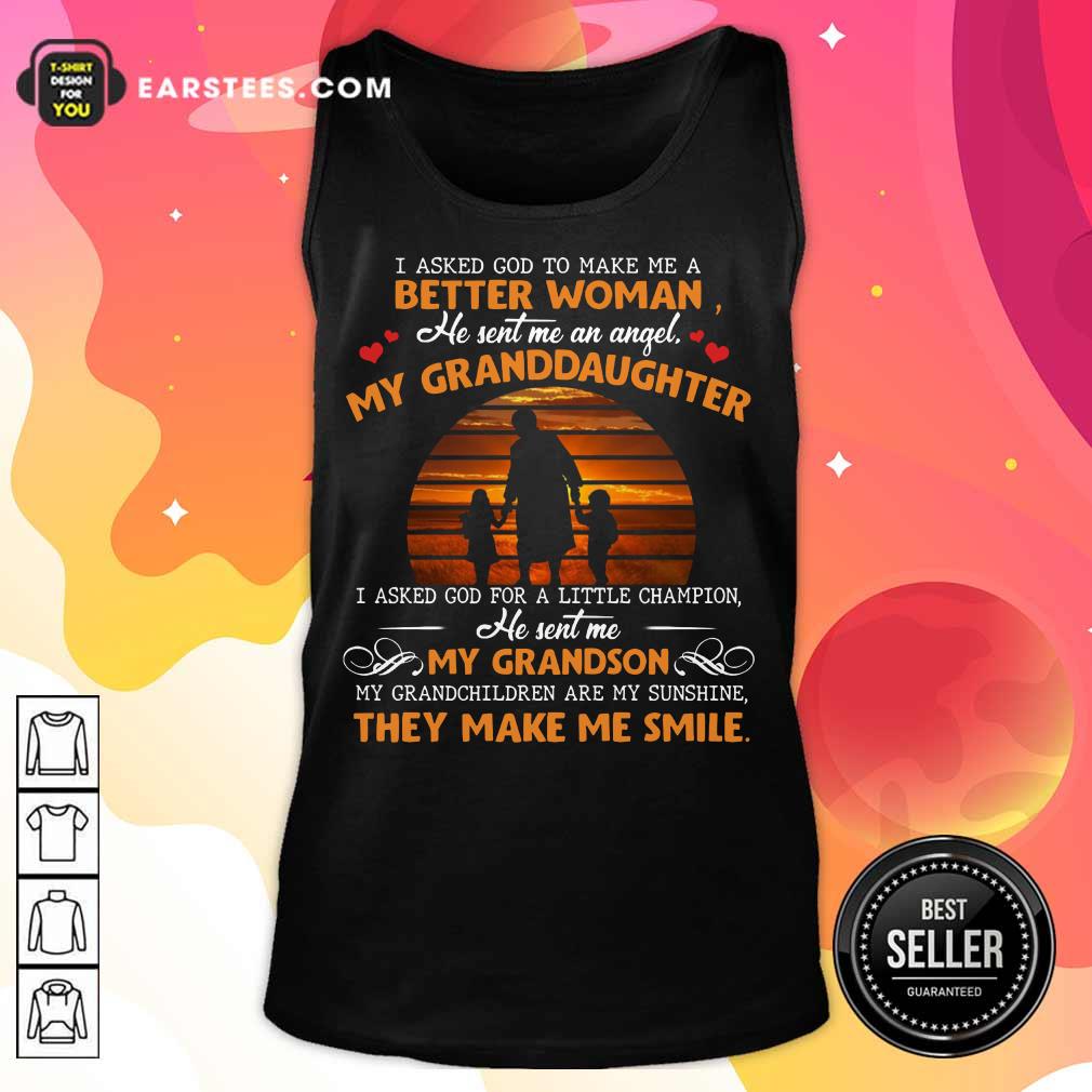 Top My Granddaughter My Grandson Smile Shirt - Image 2