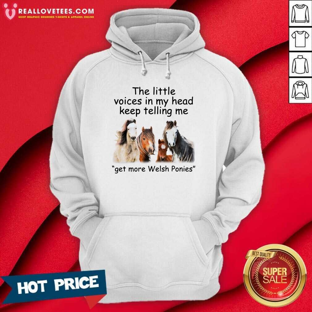 Top The Little Voices In My Head Keep Telling Me Get More Welsh Ponies Horses Shirt - Image 4