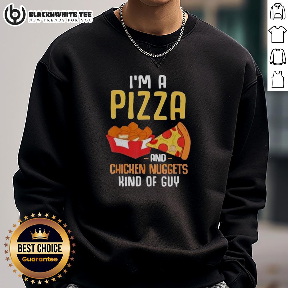 Original Fast Food Pizza Lover Foodie Men Funny Chicken Nuggets T-Shirt - Image 5