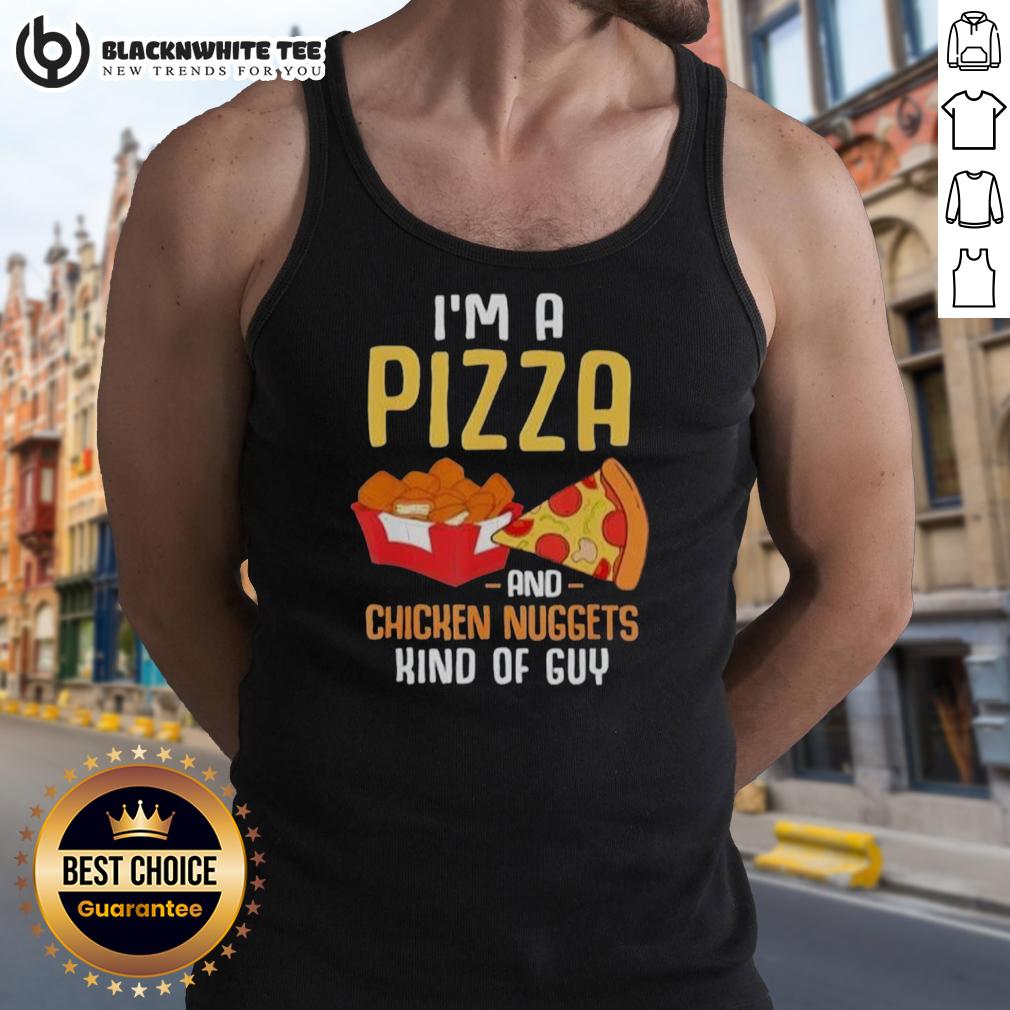 Original Fast Food Pizza Lover Foodie Men Funny Chicken Nuggets T-Shirt - Image 4