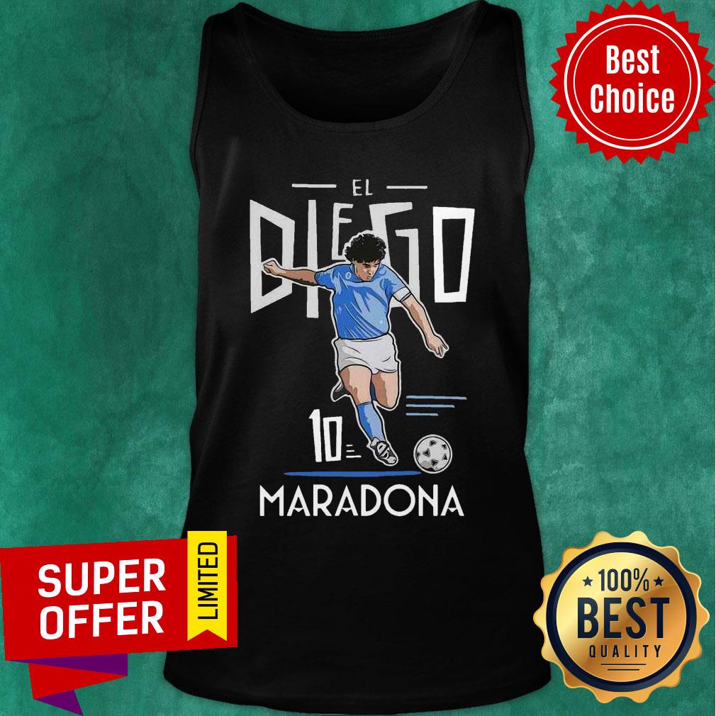 Top RIP Diego Maradona Argentine Soccer Legend T-Shirt Genius Football Legend Shirt - Image 4