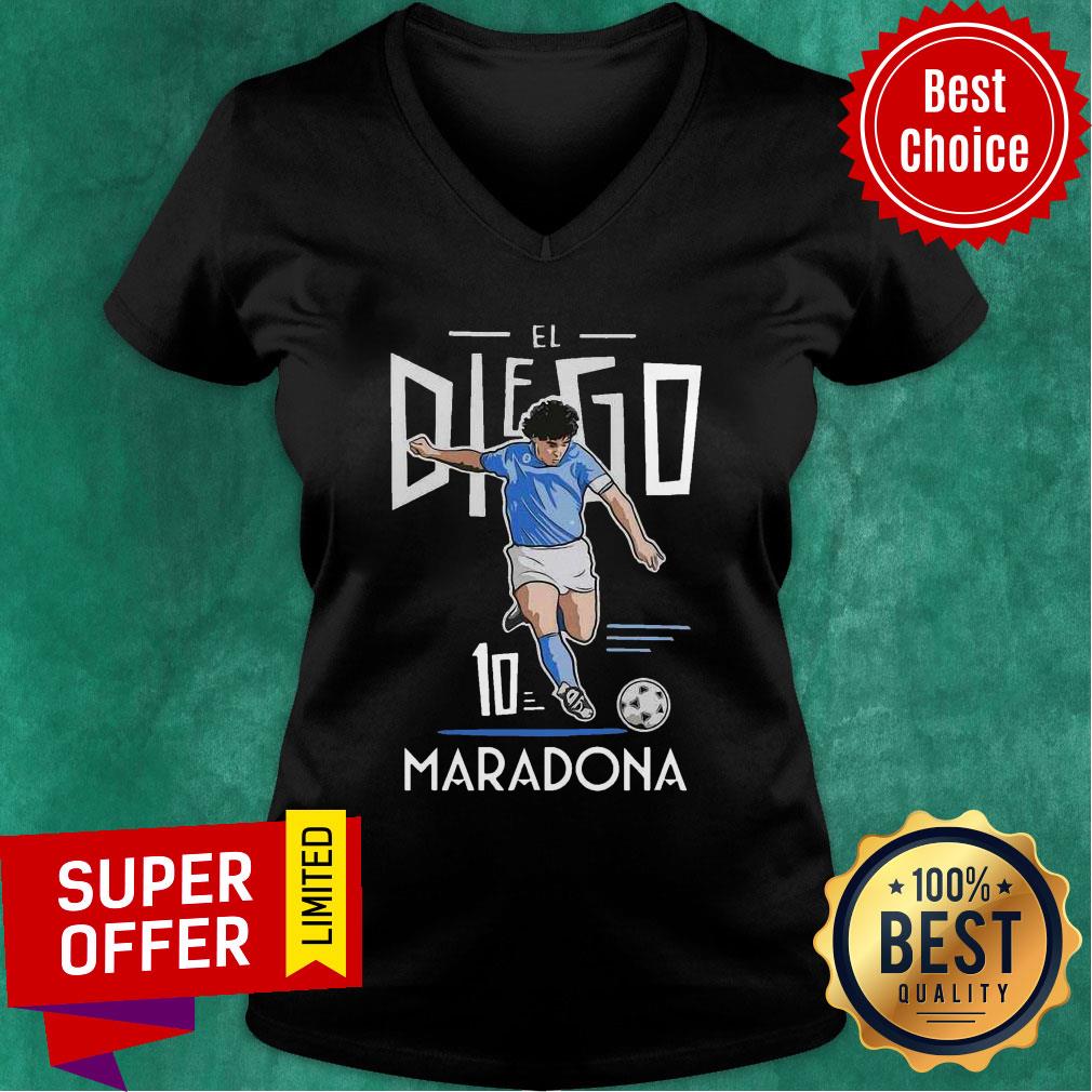 Top RIP Diego Maradona Argentine Soccer Legend T-Shirt Genius Football Legend Shirt - Image 3