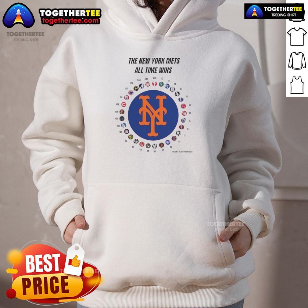 Awesome The New York Mets MLB All Time Wins T-Shirt - Image 2