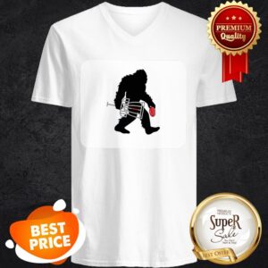 Alternative view of Nice Sasquatch Disc Golf Bigfoot Shirt