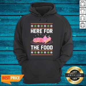 Alternative view of Premium Here Food Ugly Christmas Shirt