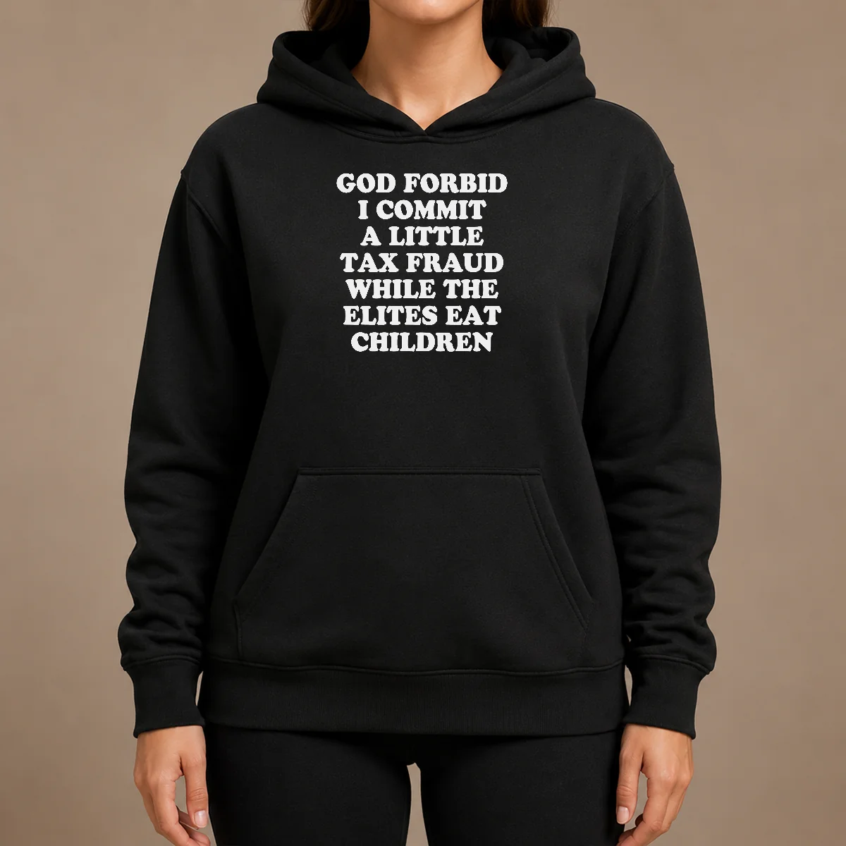 Premium Top God Forbid I Commit A Little Tax Fraud While The Elites Eat Children Shirt - Image 5