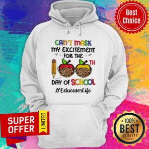 Alternative view of Can't Mask My Excitement For The Day Of School Shirt