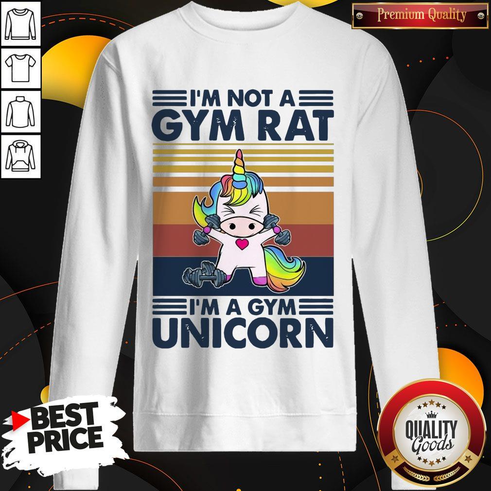 I'm Not A Gym Rat I'm A Gym Unicorn Shirt - Image 5