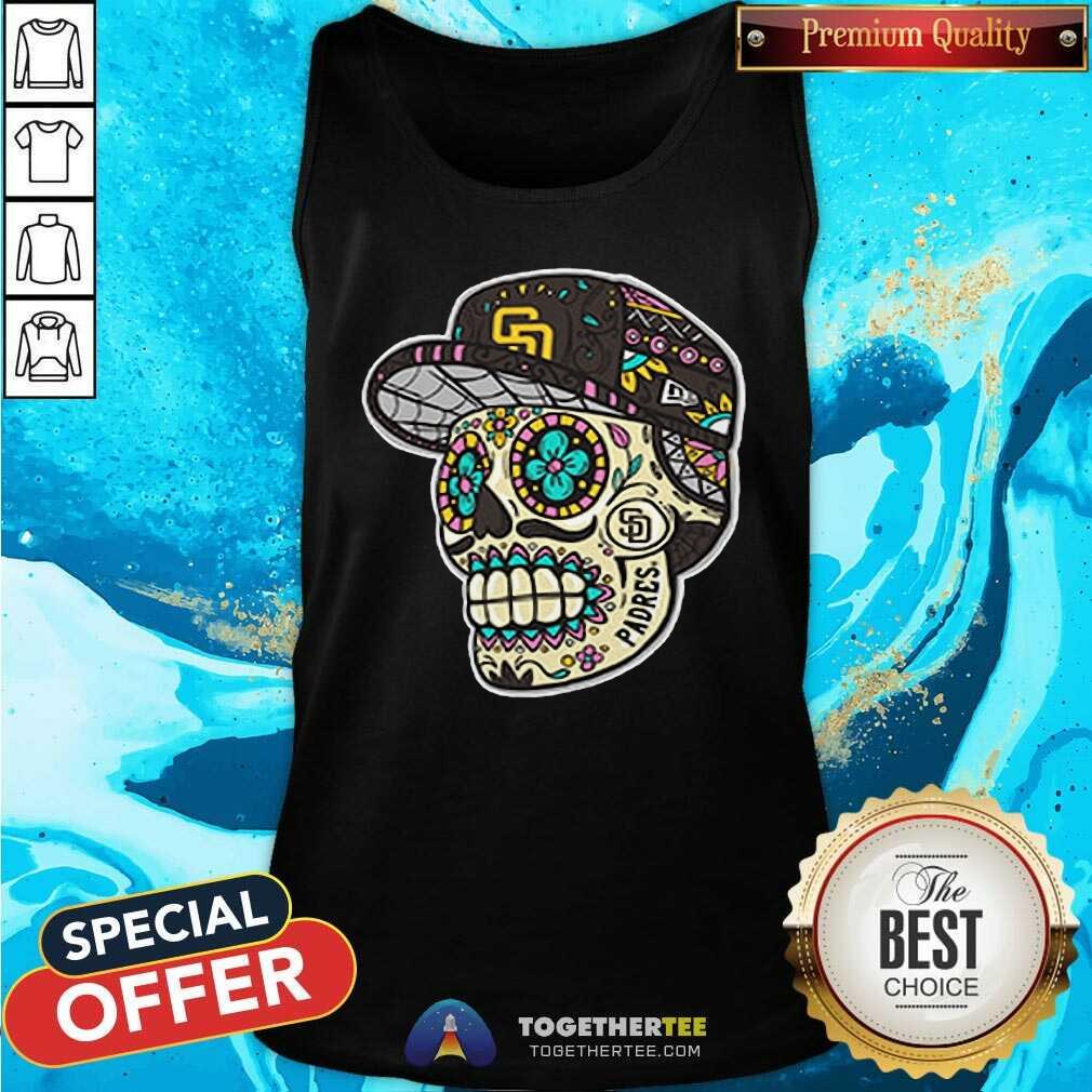 Official San Diego Padres New Era Sugar Skulls T-Shirt - Image 4