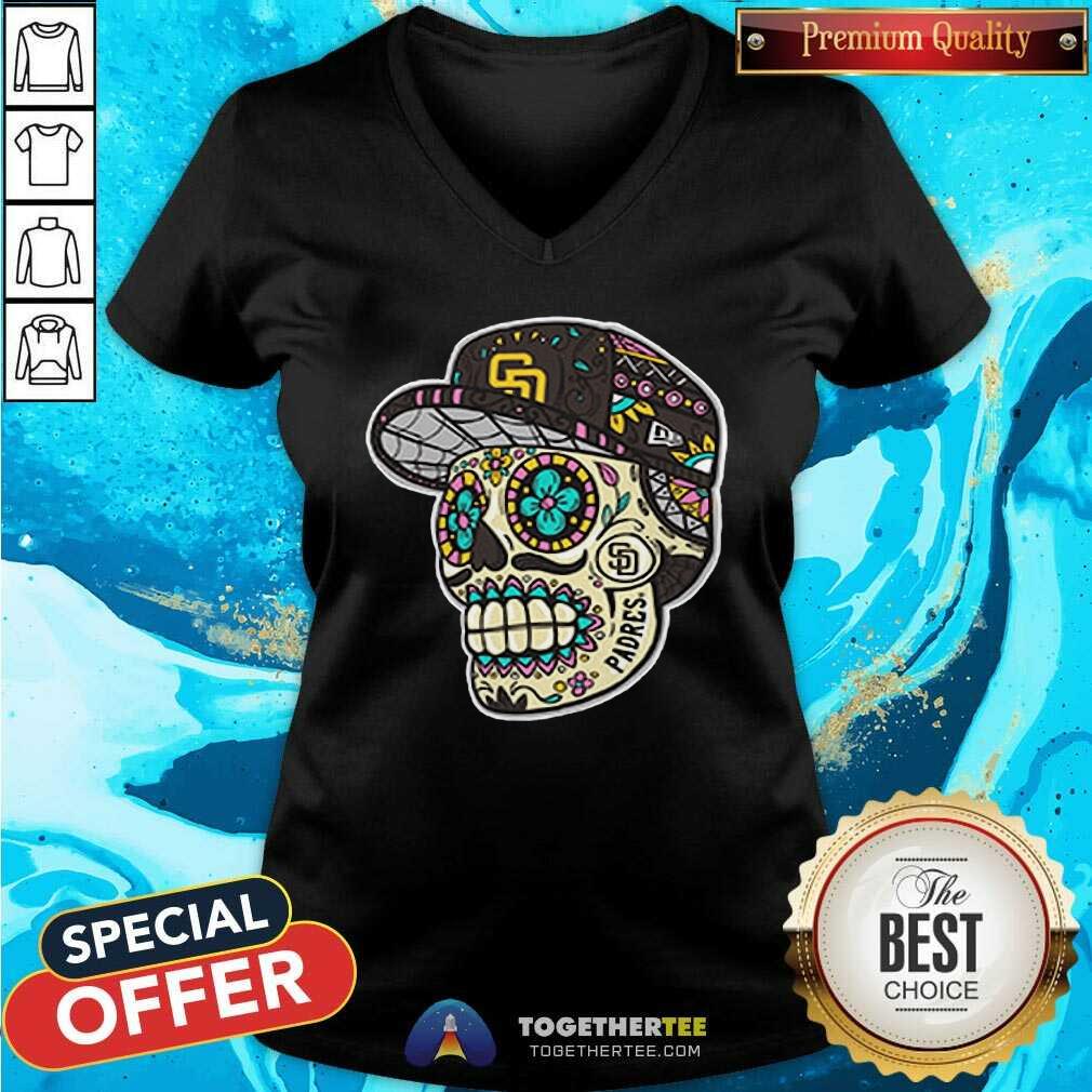 Official San Diego Padres New Era Sugar Skulls T-Shirt - Image 3