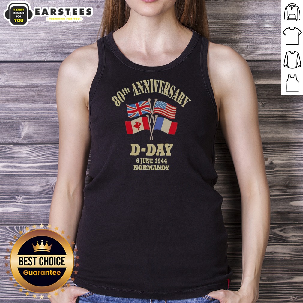 Premium 80th Anniversary D Day 6 June 1944 Normandy United Kingdom USA Canada France Shirt - Image 3