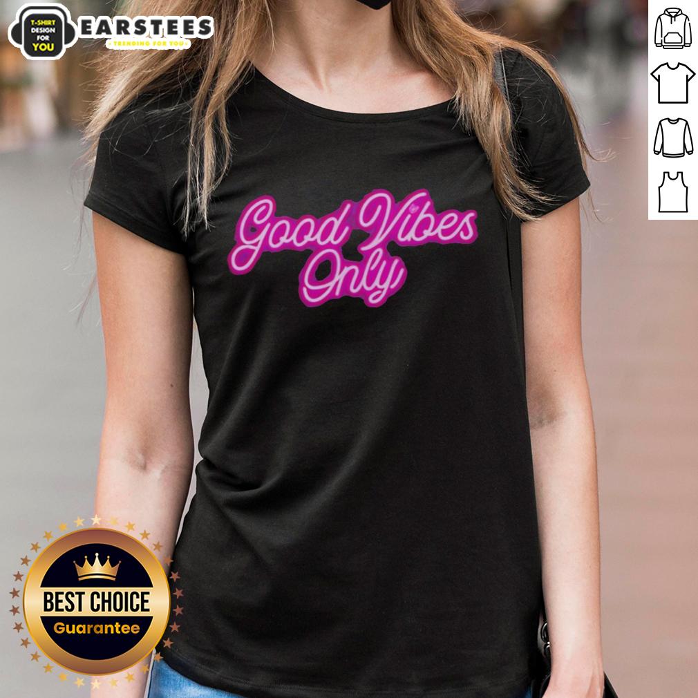 Good Good Vibes Only Purple Neon T-Shirt - Image 3