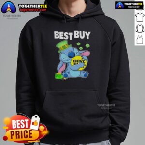 Alternative view of Nice Stitch Hug Best Buy Logo Happy St. Patrick's Day T-Shirt