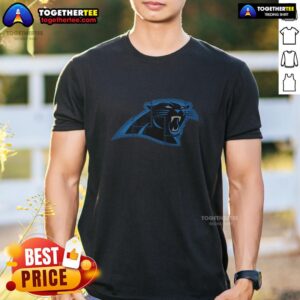 Top Carolina Panthers Rivet Logo T-Shirt