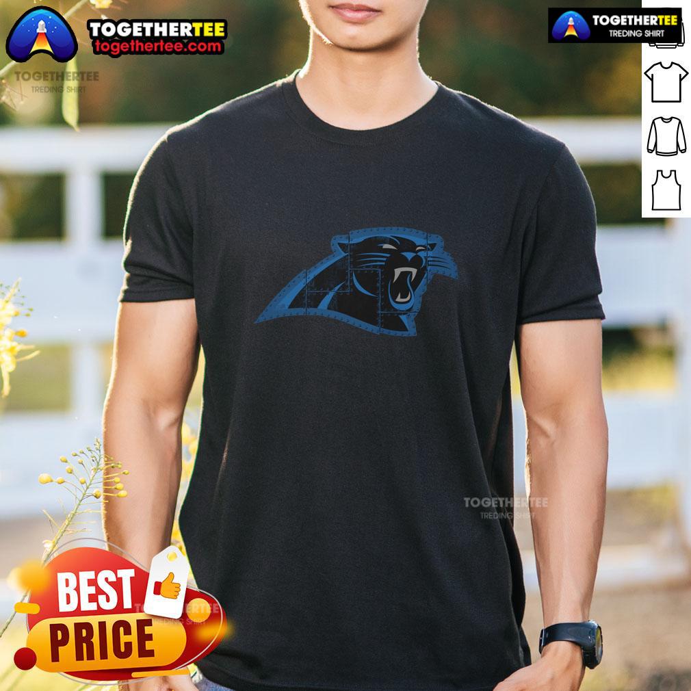 Top Carolina Panthers Rivet Logo T-Shirt