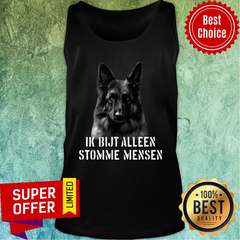Duitse Herder Ik Bijt Alleen Stomme Mensen Shirt - Image 4