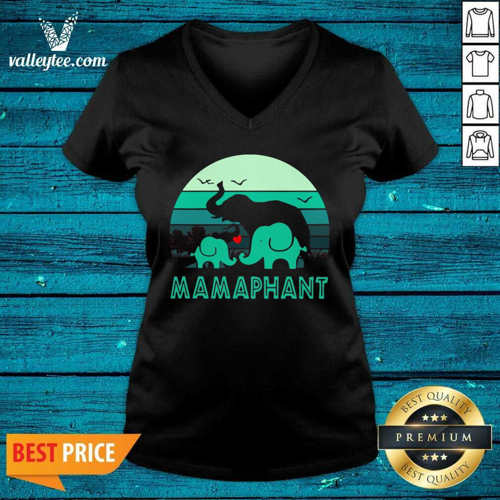 Awesome Elephant Mamaphant Mothers Day Shirt - Image 2