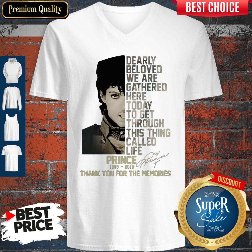 Dearly Beloved We Are Gathered Here Today To Get Through This Thing Called Life Prince Vintage Shirt - Image 2