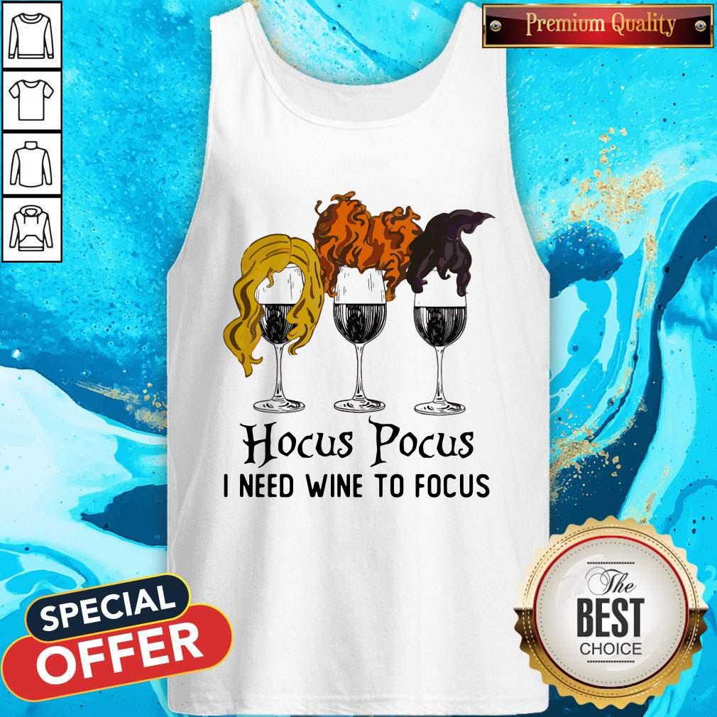 Top Hocus Pocus I Need Wine To Focus Shirt - Image 3