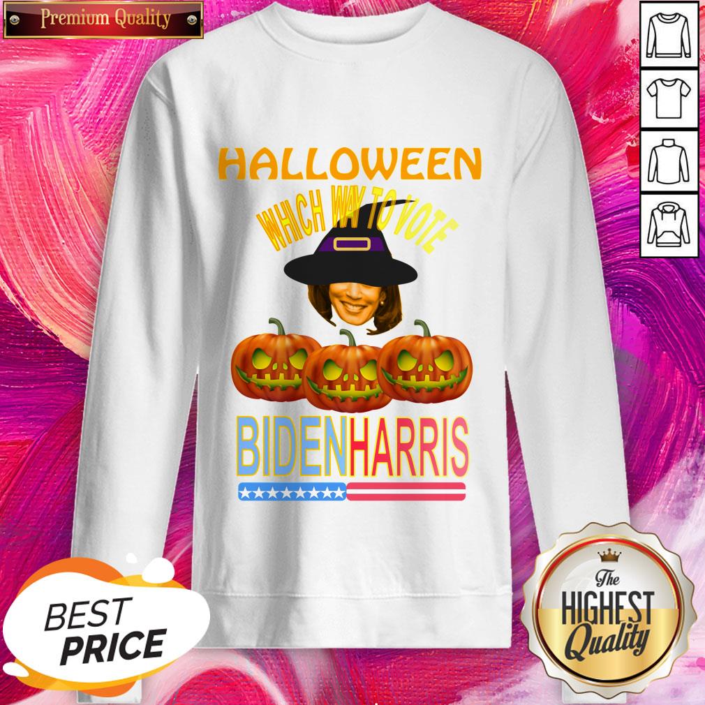 Which Way To Vote Biden Harris Funny Halloween Shirt - Image 4