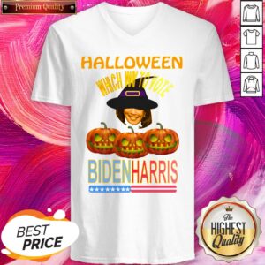 Alternative view of Which Way To Vote Biden Harris Funny Halloween Shirt