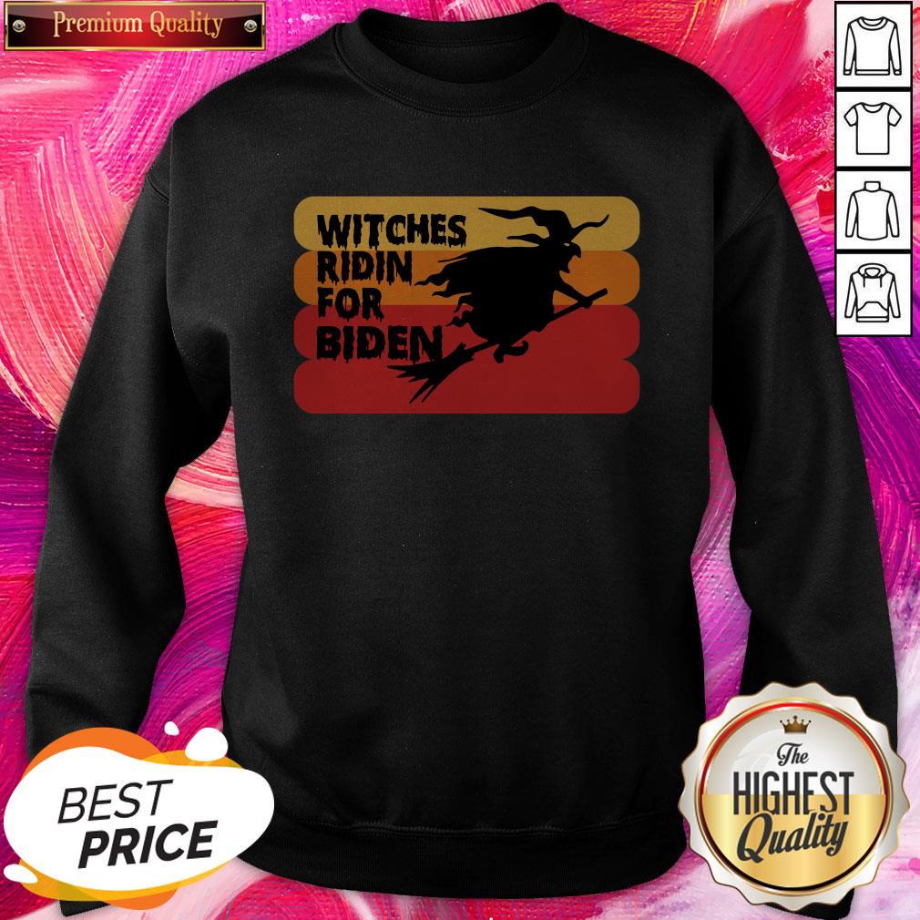 Witches Ridin For Biden Halloween Election 2020 Shirt - Image 4