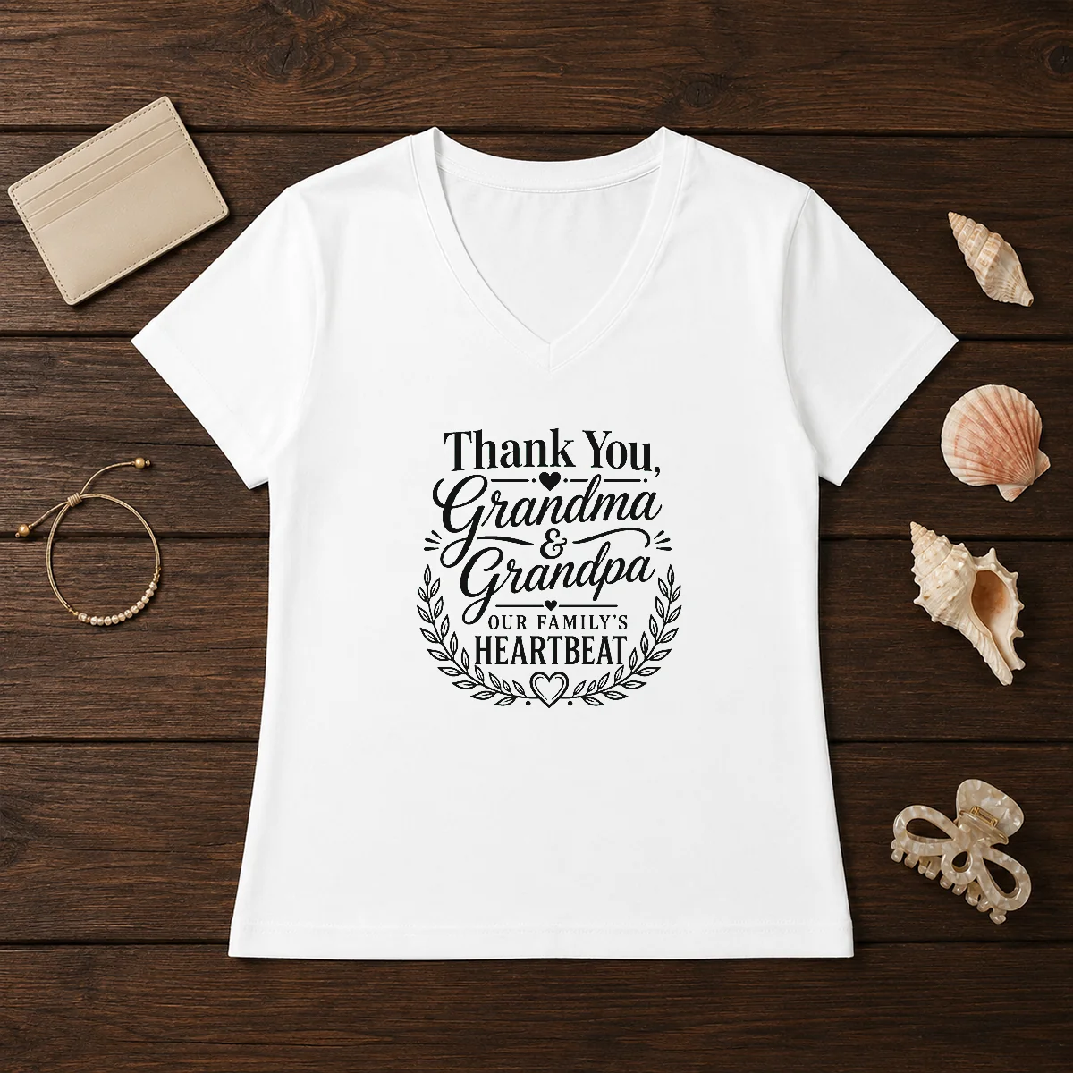 Good Grandparents Day Thank You Line Art For Family Love Shirt - Image 2
