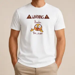 Hot Warning Boobs Tits Even Shocked Shirt