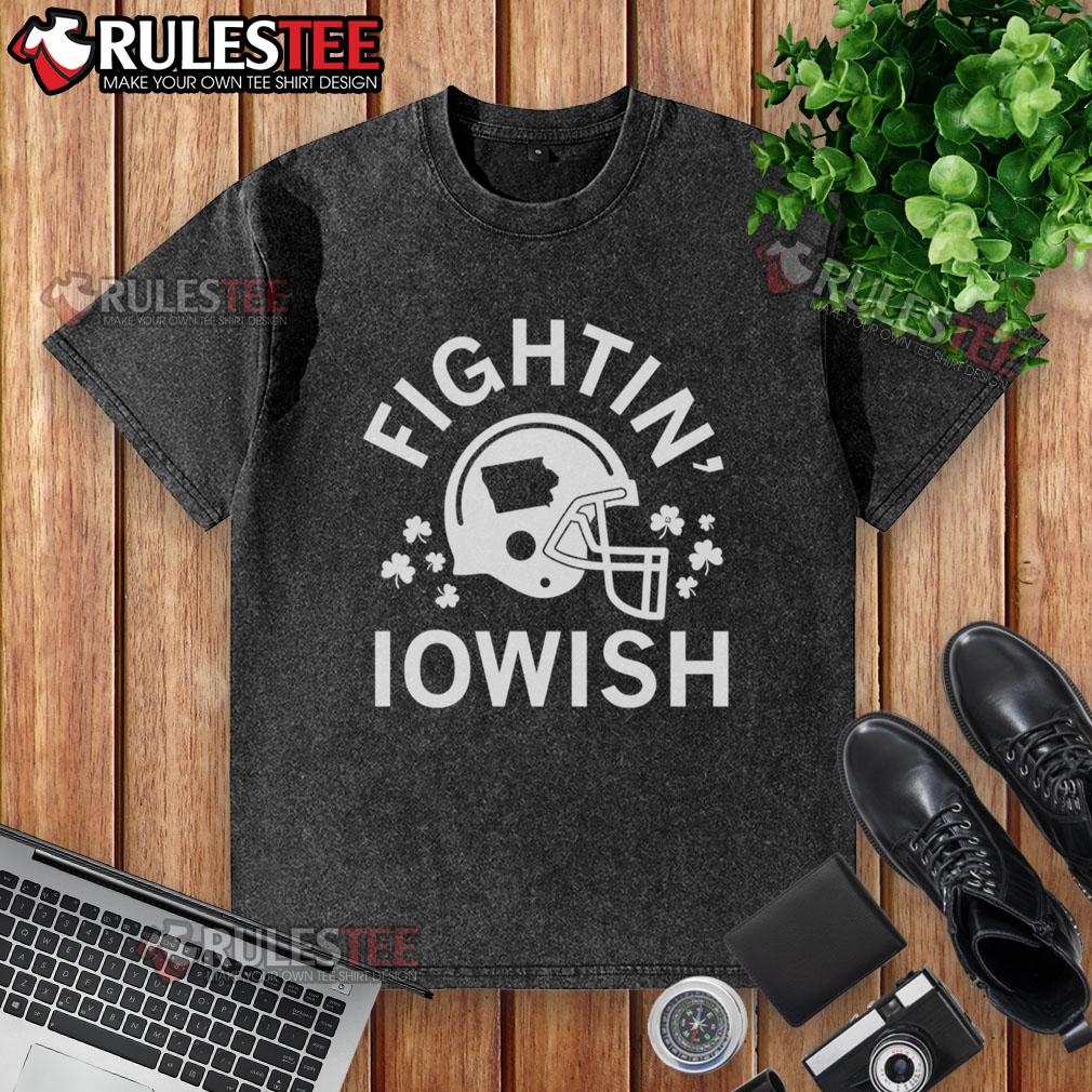 Awesome Fightin' Iowish Helmet T-Shirt - Image 6