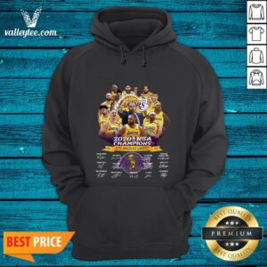 Alternative view of 2020 Nba Champions Los Angeles Lakers Signatures Shirt