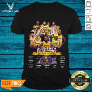 2020 Nba Champions Los Angeles Lakers Signatures Shirt